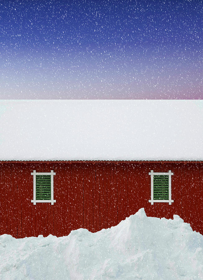 Snowy Red Barn Photograph By Prairie Pics Photography Fine Art America