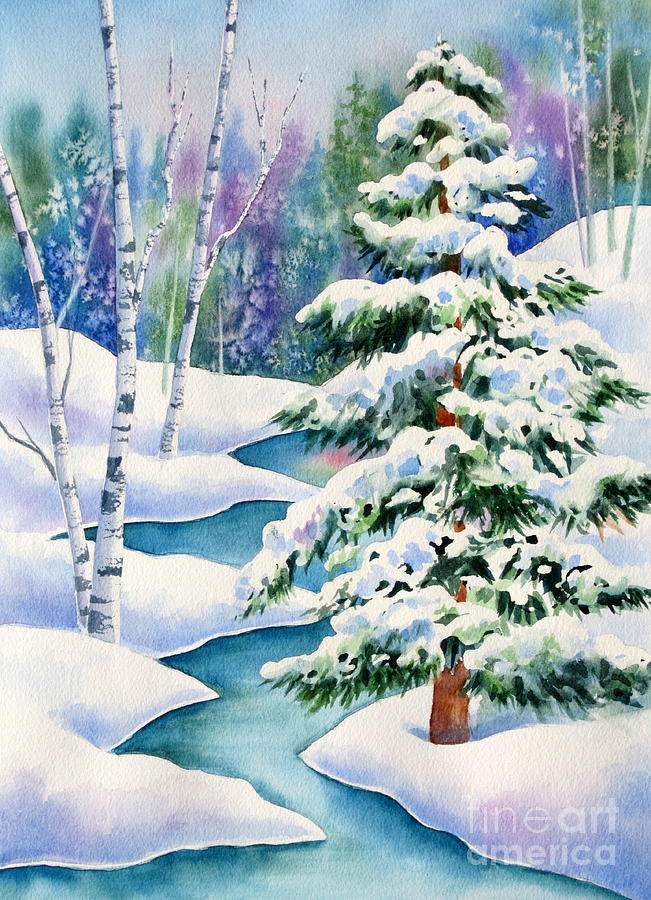 Snowy River Painting by Deborah Ronglien