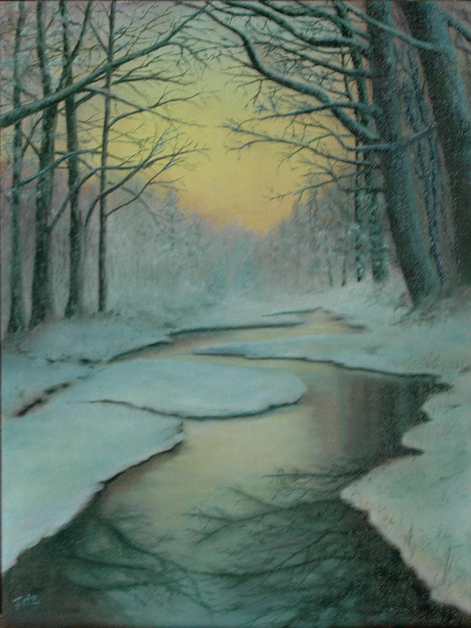 Snowy River Painting by Rick Fitzsimons