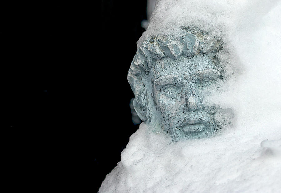 Snowy Statue Photograph by Travis Rogers