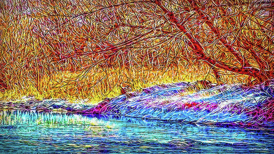 Snowy Stream Dreams Digital Art by Joel Bruce Wallach