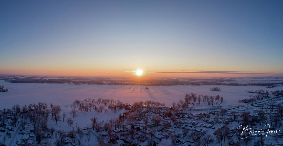Snowy Sunrise Photograph by Brian Jones
