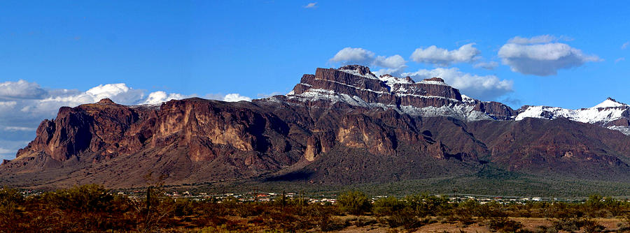 Snowy Superstitions Photograph by Chuck Wedemeier - Fine Art America