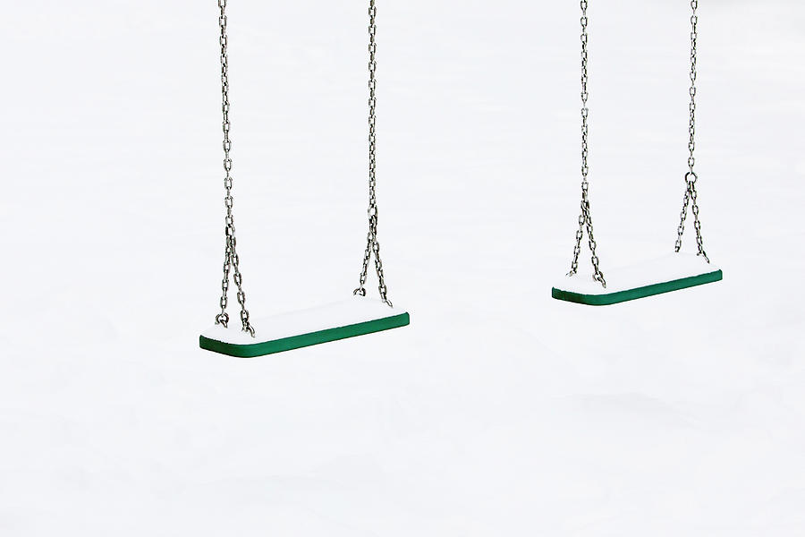 Snowy Swings Photograph by Art Block Collections