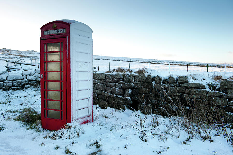 Snowy Telephone Box Photograph by Helen Jackson