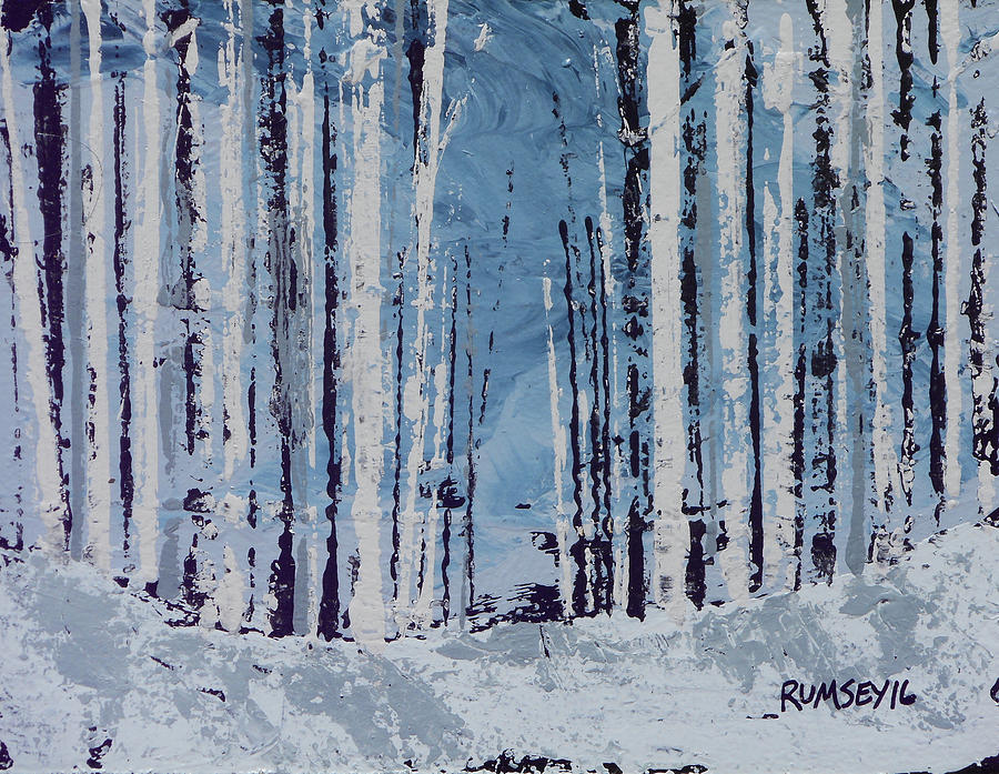 Snowy Trail Painting by Rhodes Rumsey
