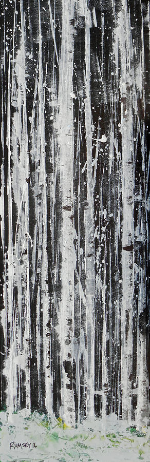 Snowy Woods Painting by Rhodes Rumsey