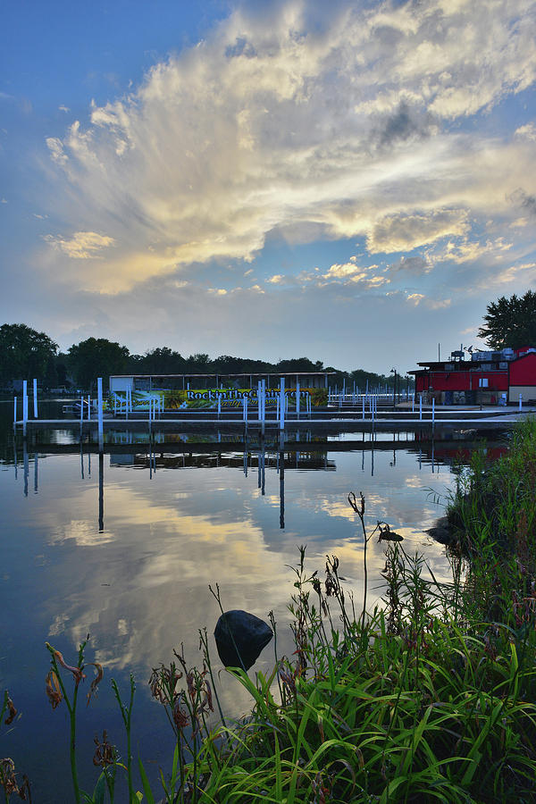 Snug Harbor Sunset on the Fox River Photograph by Ray Mathis