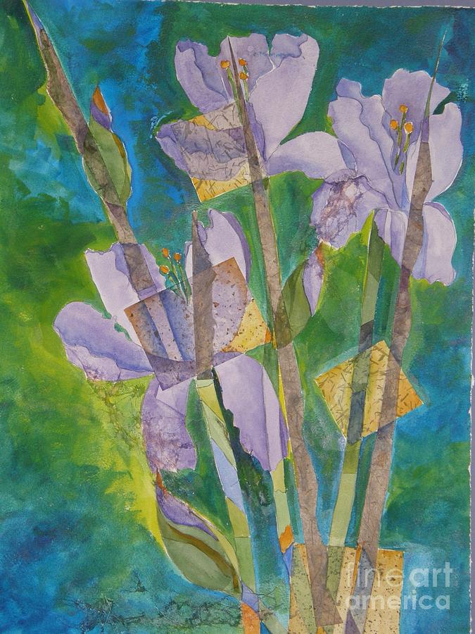 Gladiolas Painting - So Glad To See You by Midge Pippel Gladiolas Painting - So Glad To See You by Midge Pippel