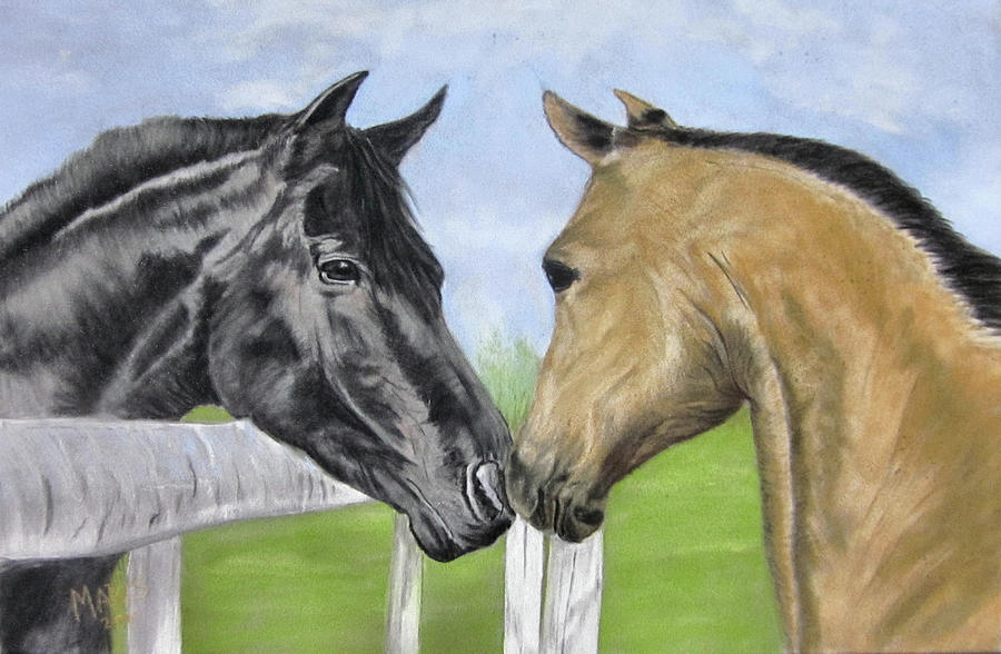 Horse Painting - So... How Was Your Day by Maris Sherwood