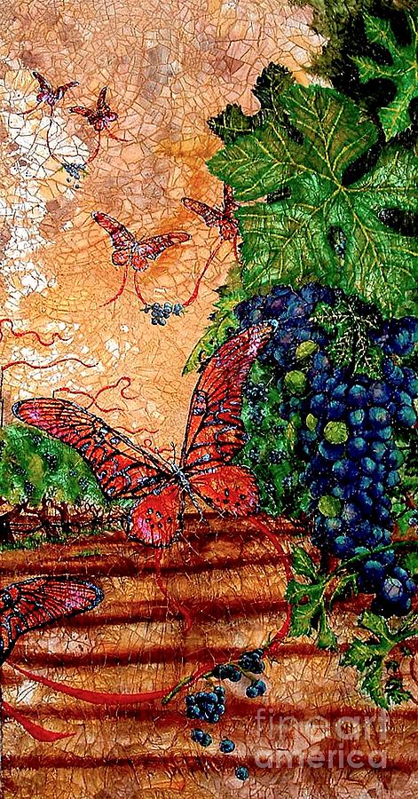 Grape Painting - So Long and Thanks For All The Grapes by Ron Carter
