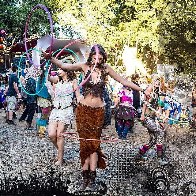 Lucidity Photograph - So Many Hoops At @lucidityfestival by Jacob Avanzato