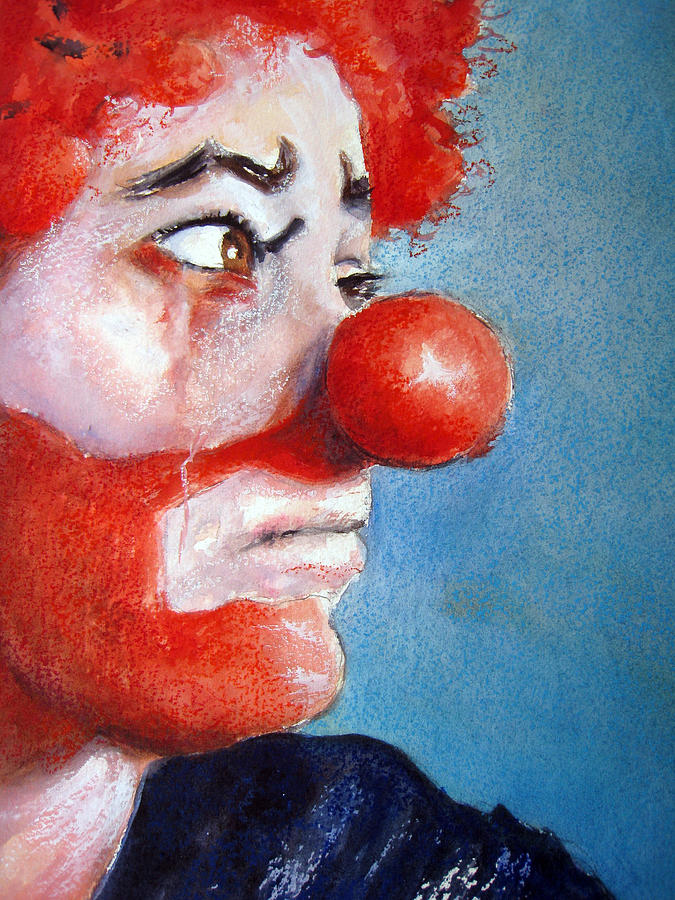 Crying Clown Painting