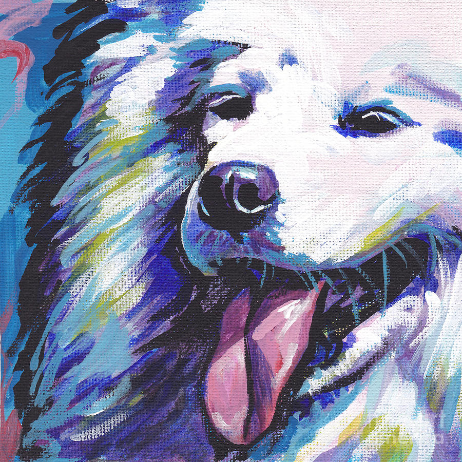 Dog Painting - So Sammy by Lea S