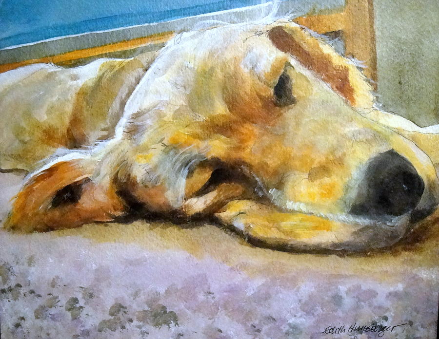 So Tired Painting by Edith Hunsberger