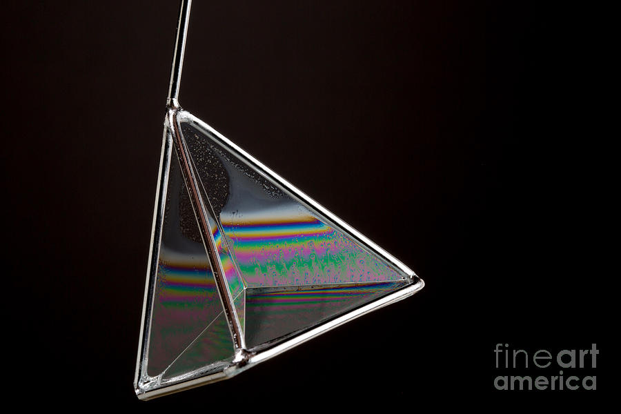 Bubble Photograph - Soap Films On A Pyramid by Ted Kinsman