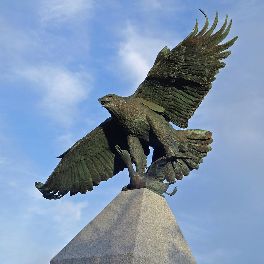 Soar like an eagle. Swampscott MA Eagle Statue Photograph by Toby McGuire