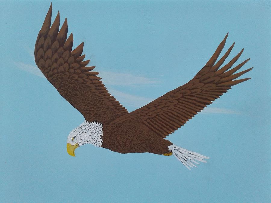 Soaring Eagle Painting by Katherine Young-Beck