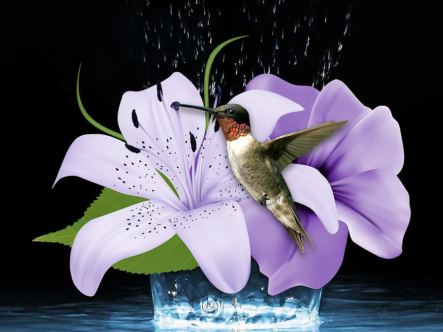 Soaring Hummingbird Mixed Media by Marvin Blaine