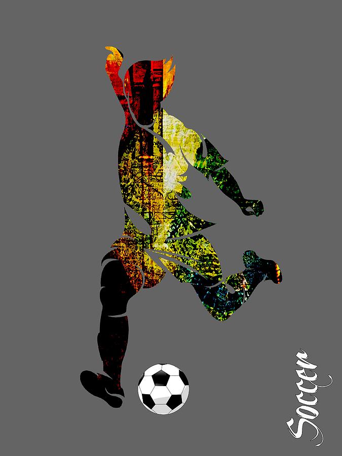Soccer Collection Mixed Media by Marvin Blaine
