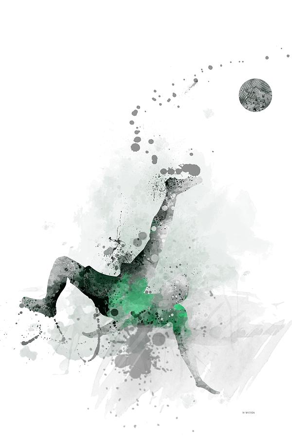 Soccer Player Digital Art by Marlene Watson