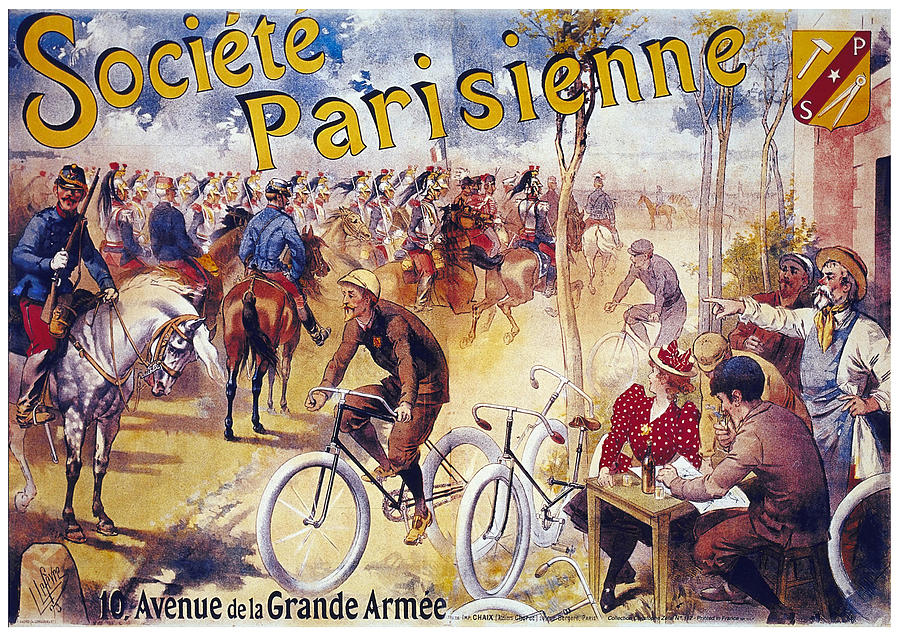 Societe Parisienne - Paris Society - Vintage French Advertising Poster Mixed Media