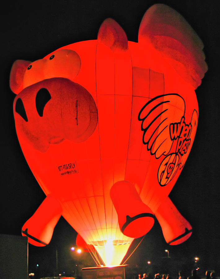 Socorro Balloon Glow 1 Photograph by Steven Ralser