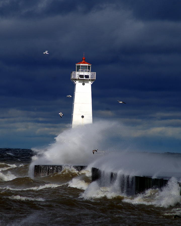 Sodus Point Lighthouse Photograph by Mary Courtney