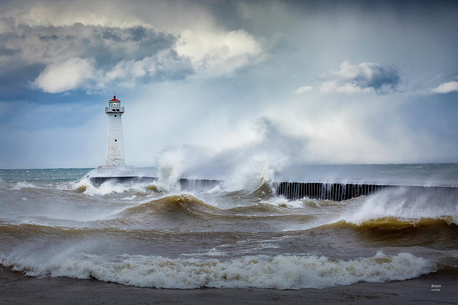 Sodus Point Wind and Waves Photograph by Scott Reyes Fine Art America