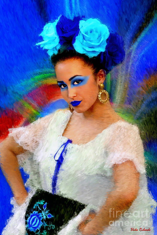 Sofia Segura Blue Look Photograph by Blake Richards