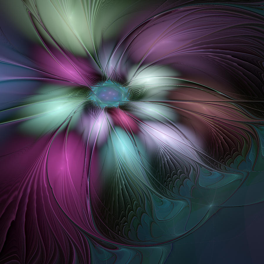 Soft and Colorful, Dreamy Abstract Fractal Art Digital Art by Gabiw Art