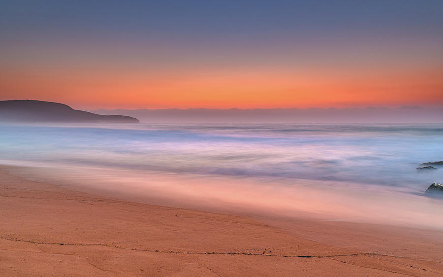 Soft and Hazy Dawn Seascape Photograph by Merrillie Redden | Fine Art ...