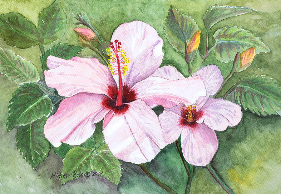 Flowers Still Life Painting - Soft As Velvet by Michele Ross