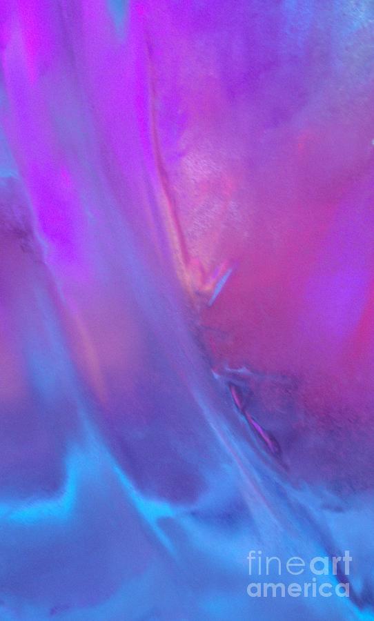 Ice Photograph - Soft Blue Pink Dreams by Valia Bradshaw