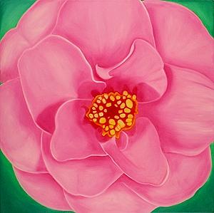 Flower Painting - Soft Camellia by Marian Gliese Flower Painting - Soft Camellia by Marian Gliese