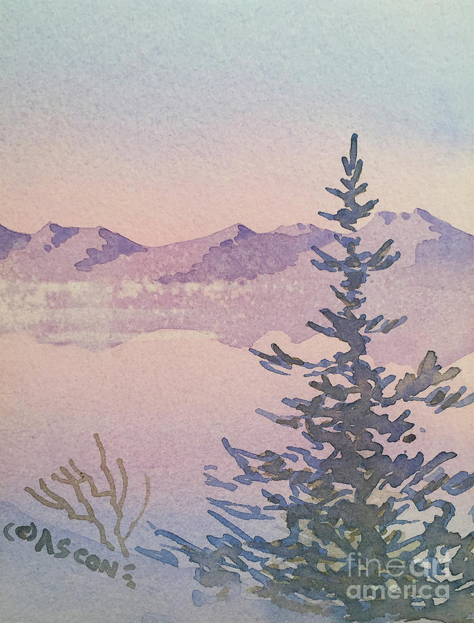 Soft Colors of Winter Painting by Teresa Ascone