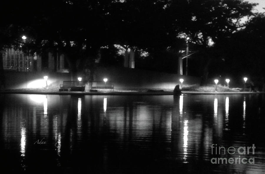 Soft Evening at Palmer Pond BW Photograph by Felipe Adan Lerma