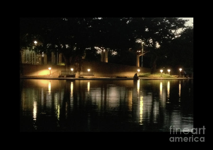 Night In The City Photograph - Soft Evening at Palmer Pond Poster Black Border No Text by Felipe Adan Lerma Night In The City Photograph - Soft Evening at Palmer Pond Poster Black Border No Text by Felipe Adan Lerma
