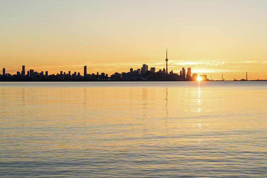 Soft Gold Toronto Sunrise Photograph by Georgia Mizuleva