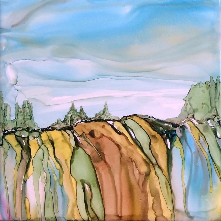 Soft Landscape Painting by Pat Purdy