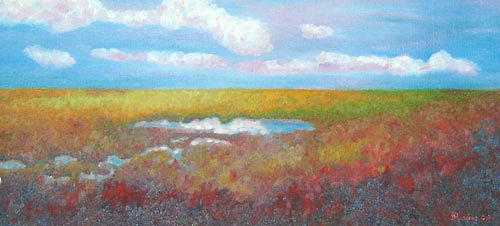 Soft Marsh Painting by Blaine Filthaut