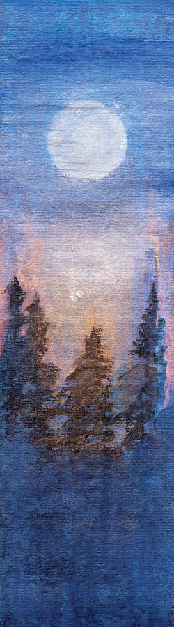 Soft Moon Rising Painting by R Kyllo