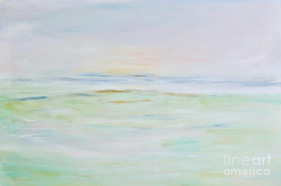 Soft Ocean Painting by Patricia Piffath