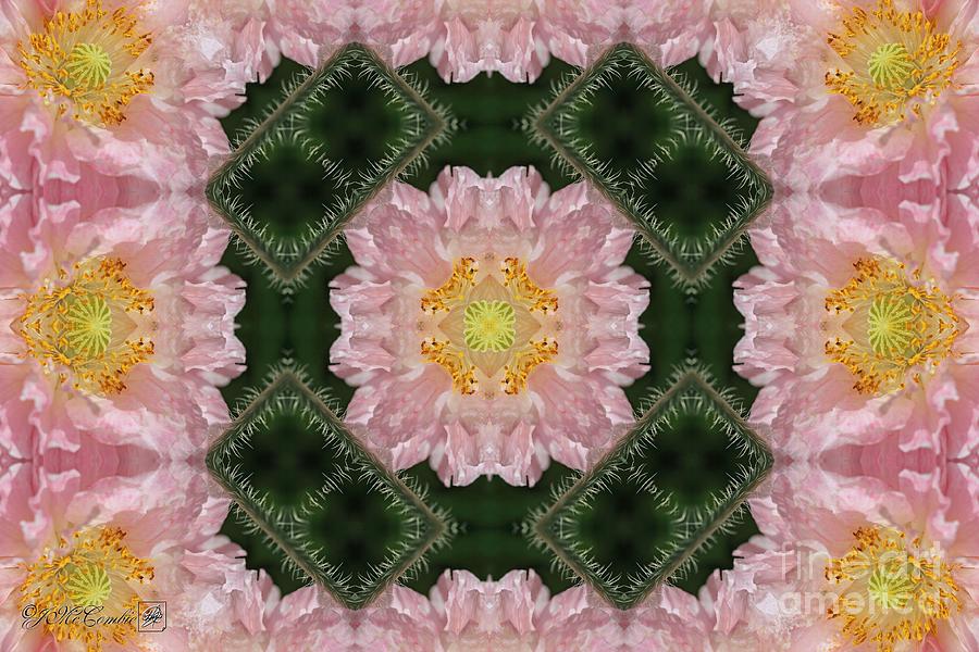 Soft Pink and White Angels Choir Abstract Digital Art by J McCombie