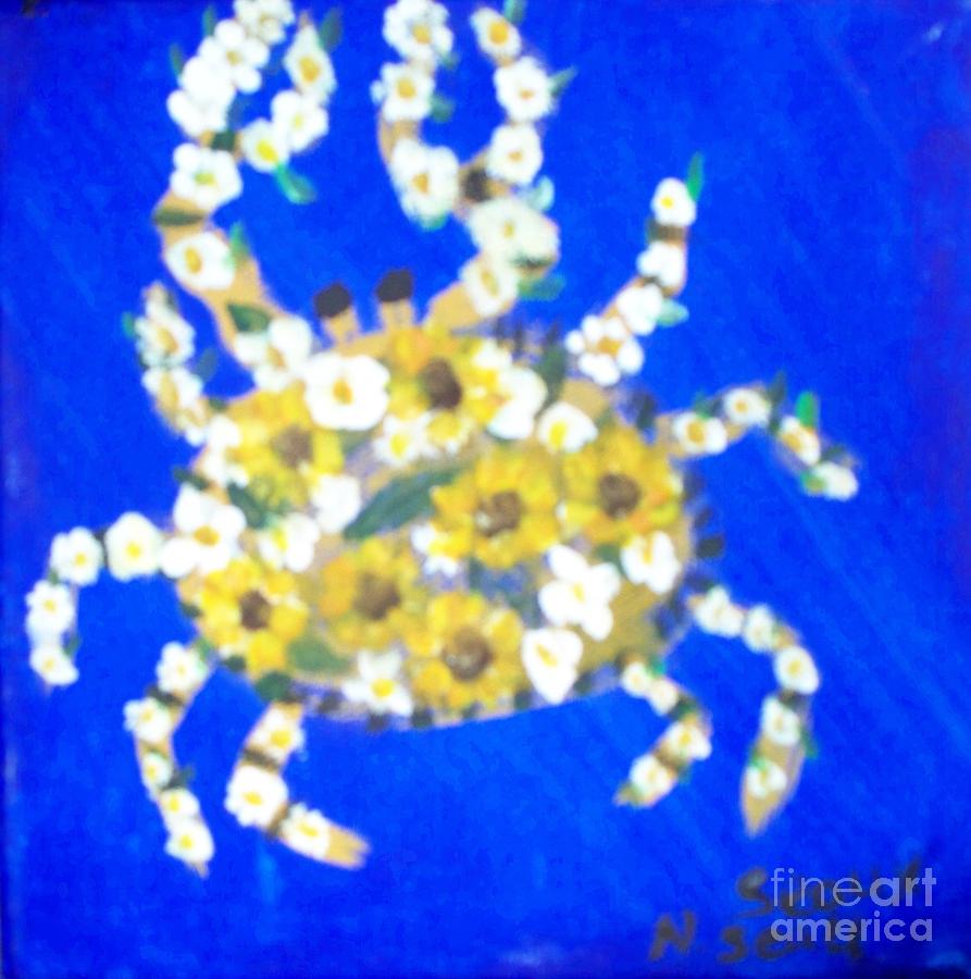 Soft Shell Crab Battered in Flower Painting by Seaux-N-Seau Soileau