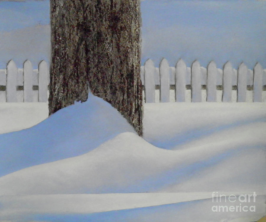 Winter Painting - Soft Snow on Sugar Maple by Lori Bate
