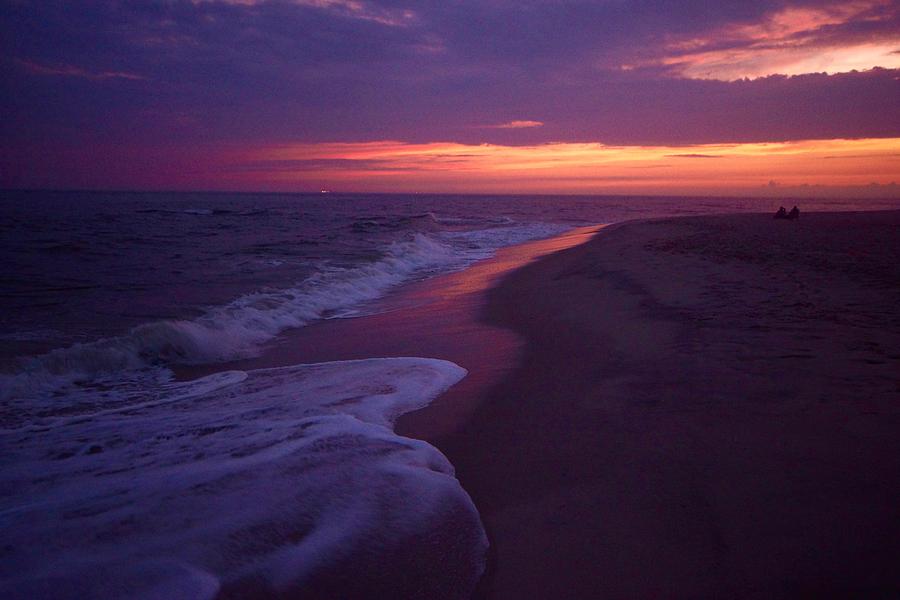 Soft Wave and Beach Sunset Cape May NJ Photograph by Blair Seitz
