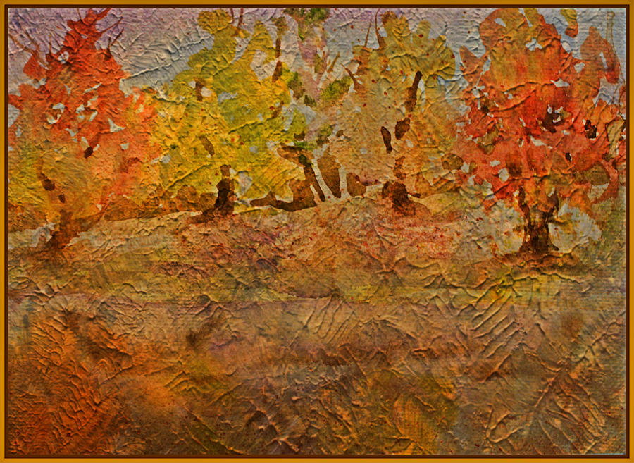 Softly Falling Leaves Painting by Mindy Newman