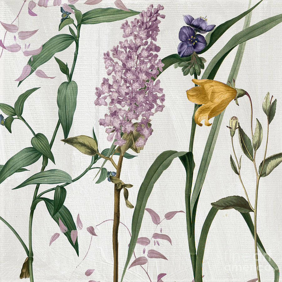 Softly Lilacs And Crocus Painting