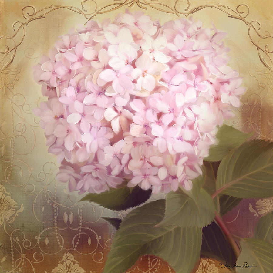Flower Painting - Softly Summer - Hydrangea by Audrey Jeanne Roberts